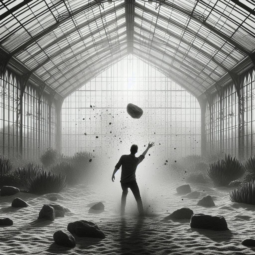 Those in glass houses